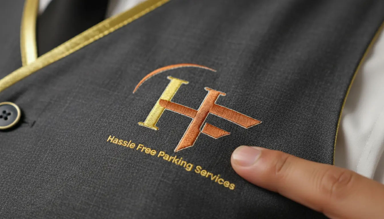 Valet attendant assisting with car parking